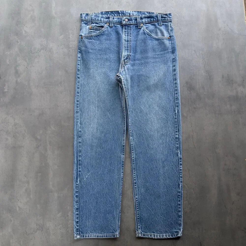 Vintage 80s Levi’s 505 Orange Tab Jeans 36x30 USA 20505-0217 Straight Leg